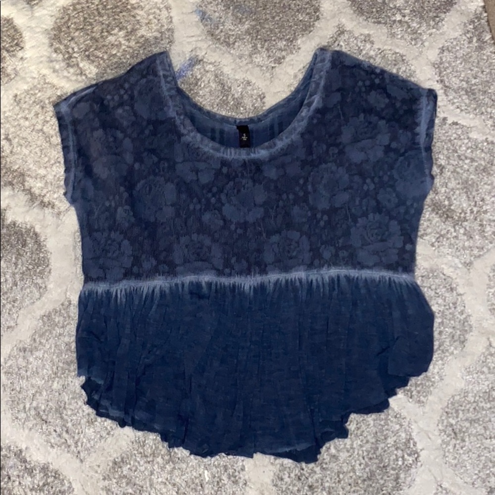Blue light blouse